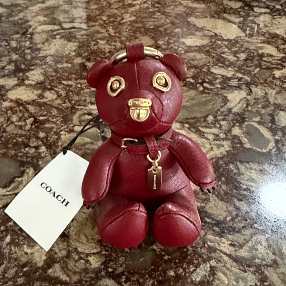 Coach Collectibles Leather Bear Charm